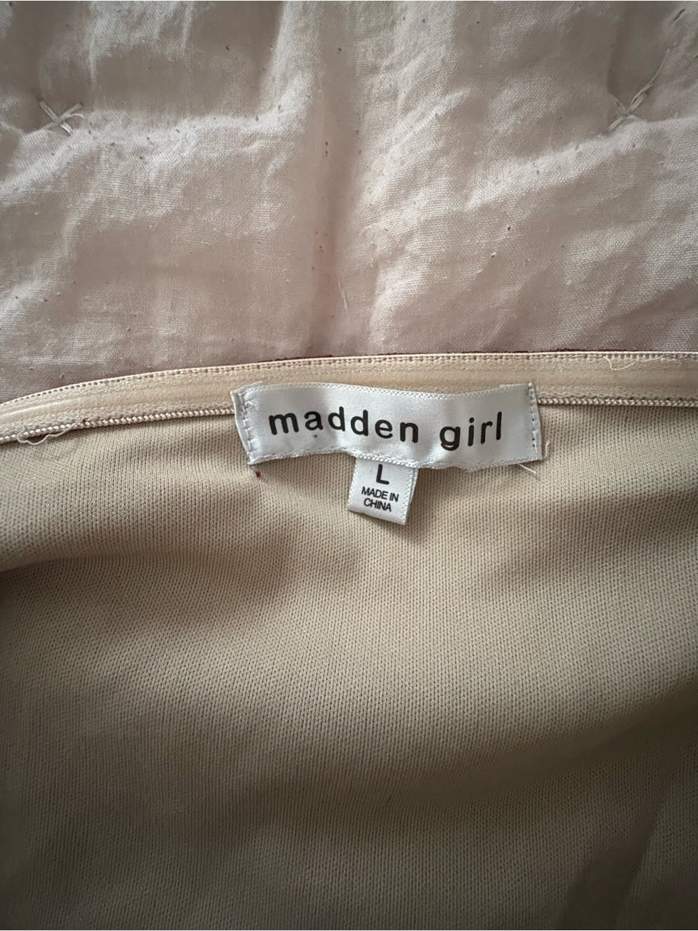 Madden Girl Burgundy Floral Corset Lace Top - Picture 10 of 10